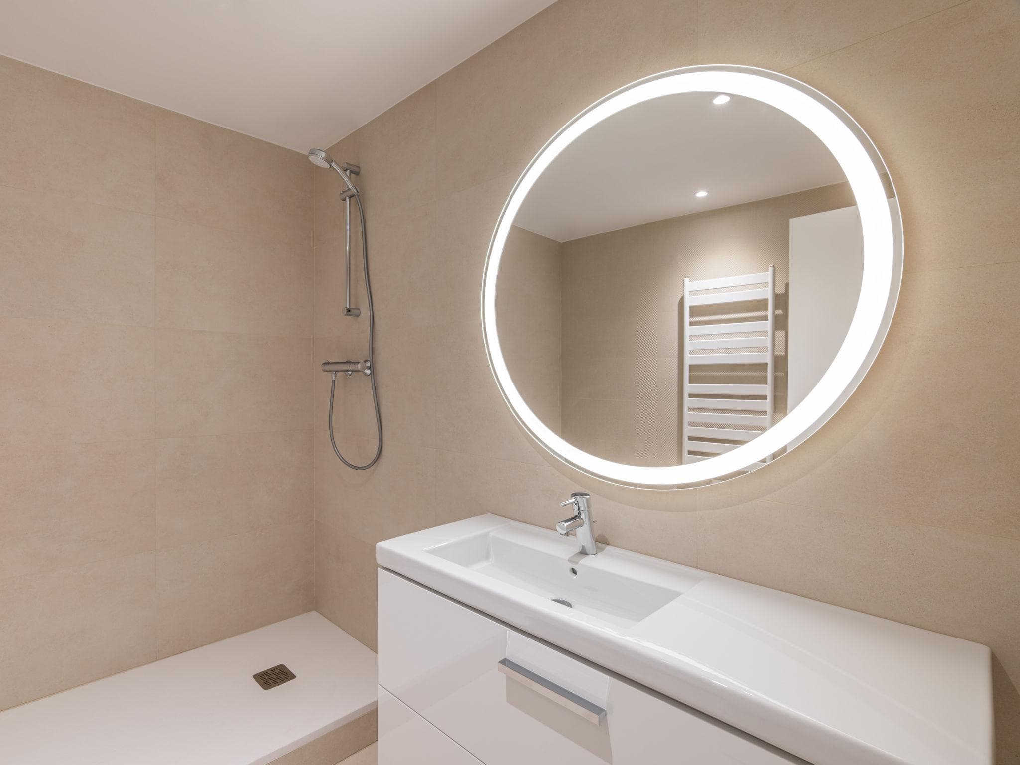 Modern bathroom stone interior